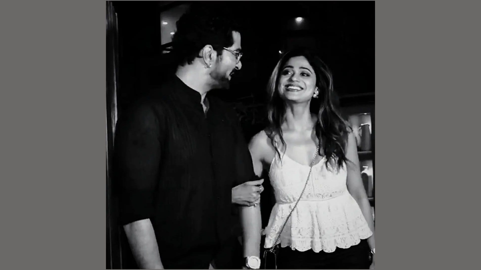 Shamita shetty and Raqesh bapat smile and hold hands as they step out for dinner video viral on social media