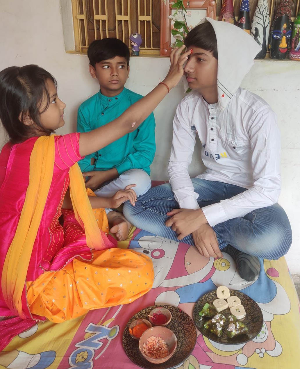 The sacred relation of brother and sister flourished on Bhai Dooj
