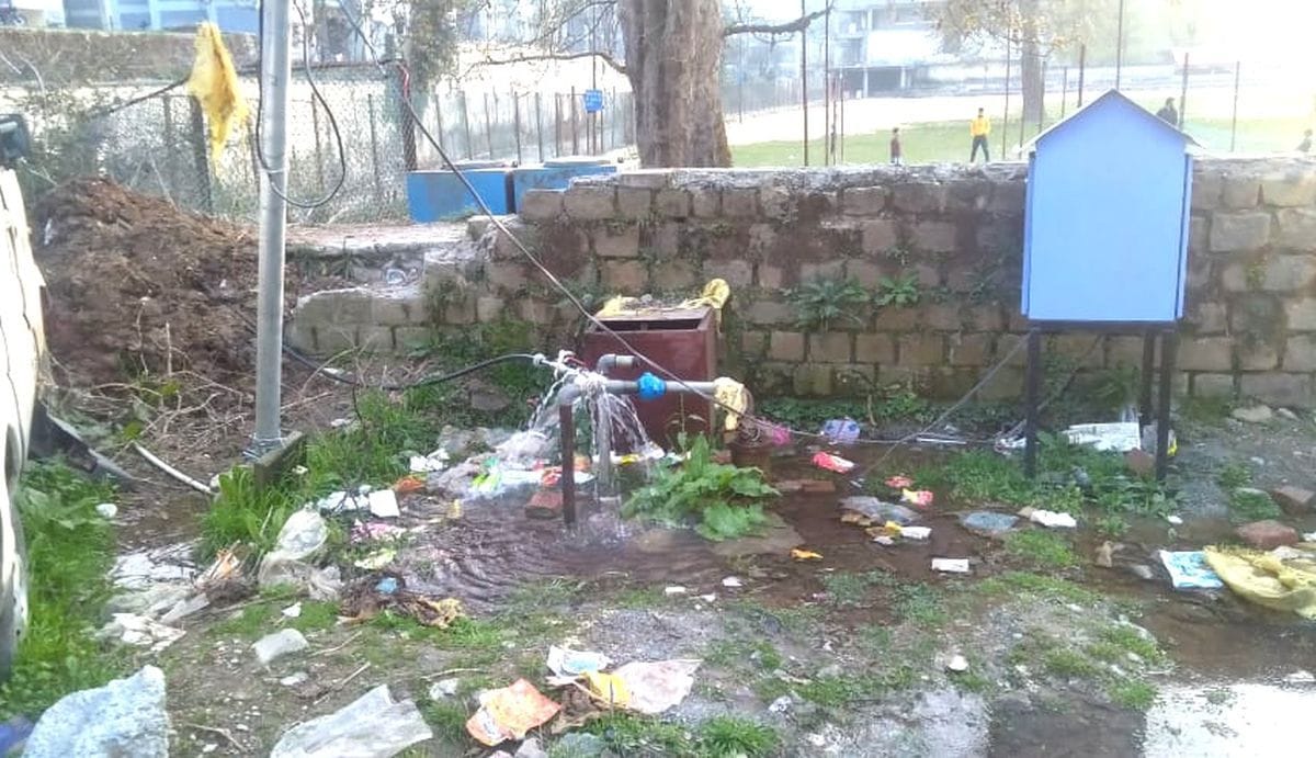 Thousands of liters of water flowing daily in Paddar Maidan