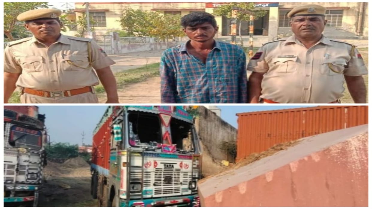 21 cattle freed and one animal smuggler arrested in Bharatpur