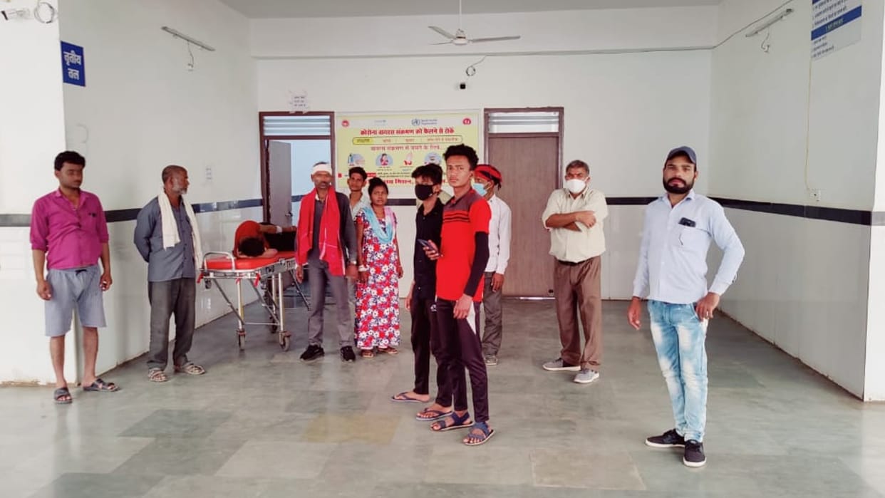 Chhatarpur: Toilet water filled in the new building of the district hospital built at a cost of crores, patients worried about dressing