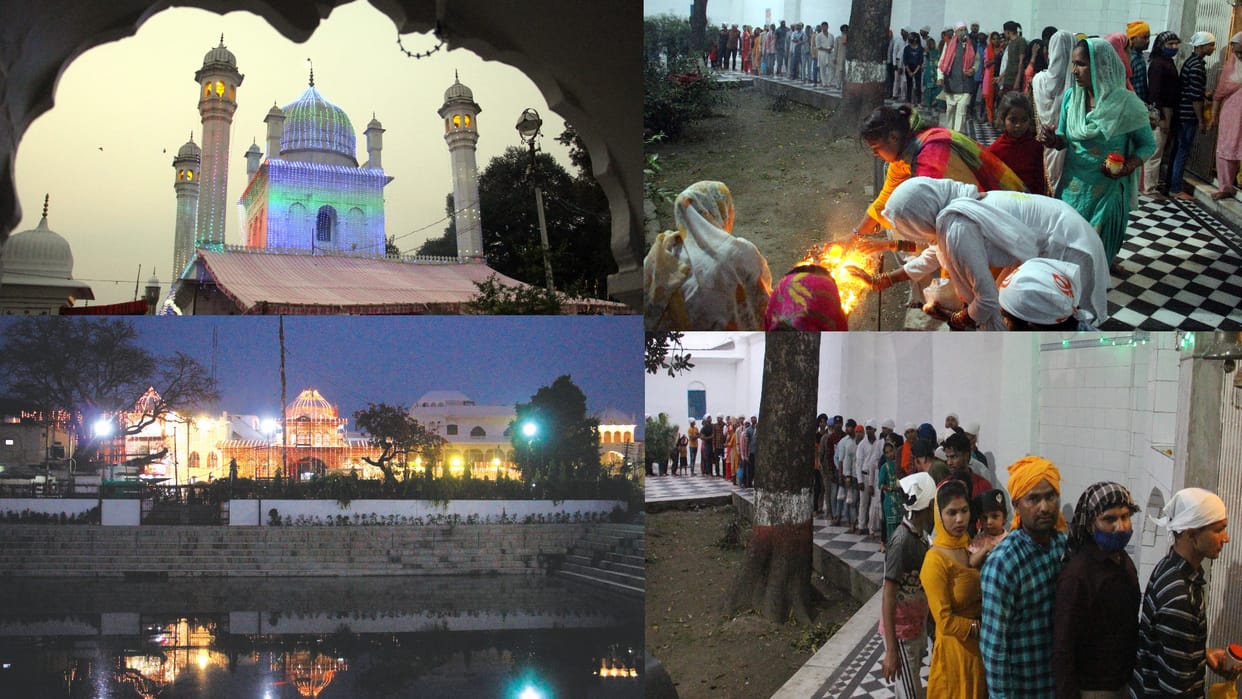 Historical fair: Sangat reached Sri Darbar Sahib Dehradun Uttarakhand by lifting 90 feet high flag on shoulders, See Photos