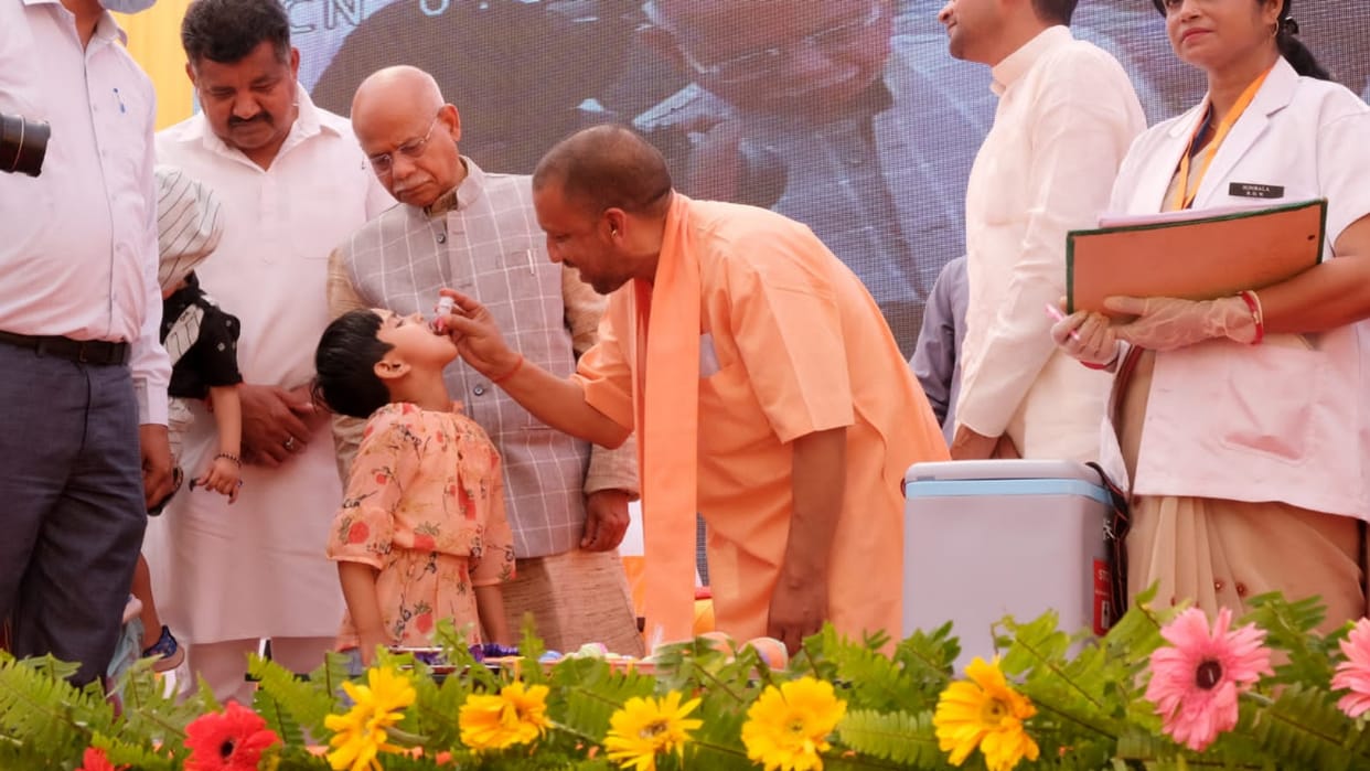 CM Yogi launches polio campaign from Gorakhpur