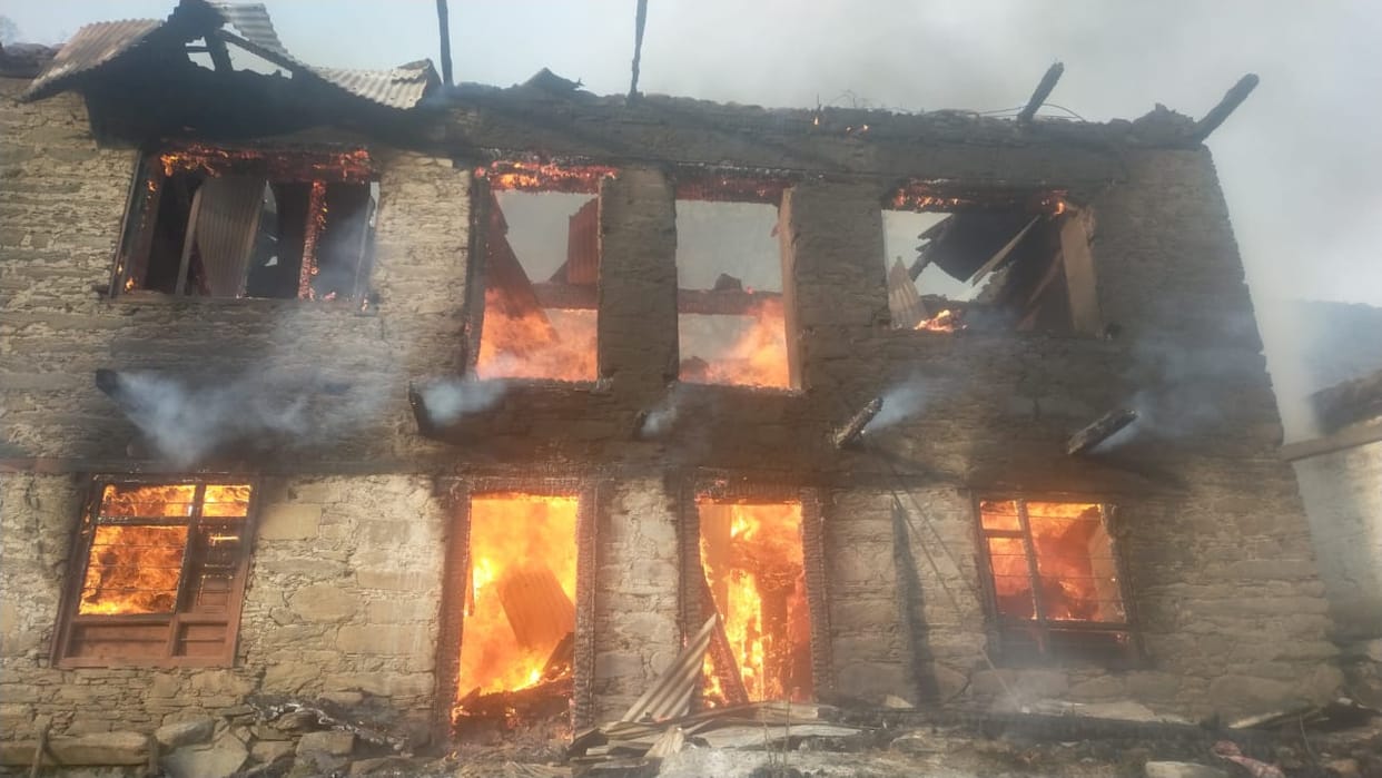fire in home
