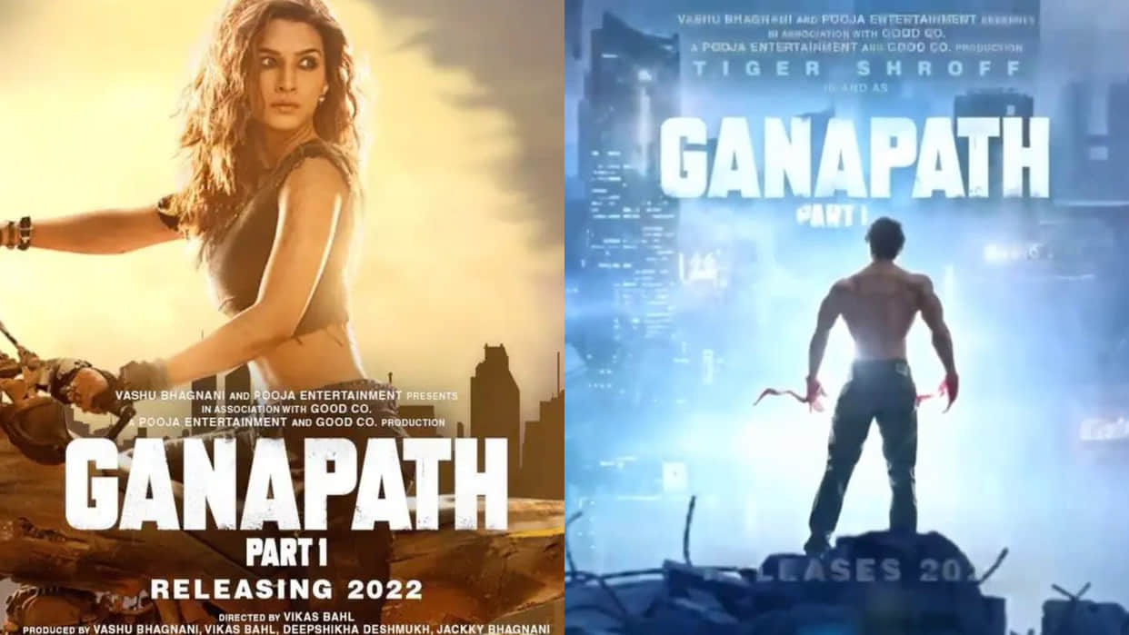 Tiger Shroff and Kriti Sanon shared the glimpse of their look from the set of Ganapath