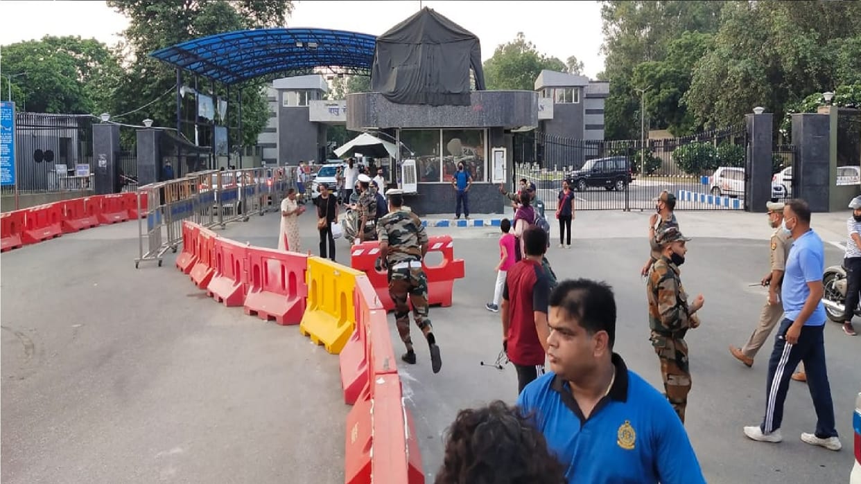Indian Air Force officials apprehended one person for attempting to get inside the Hindon Airbase