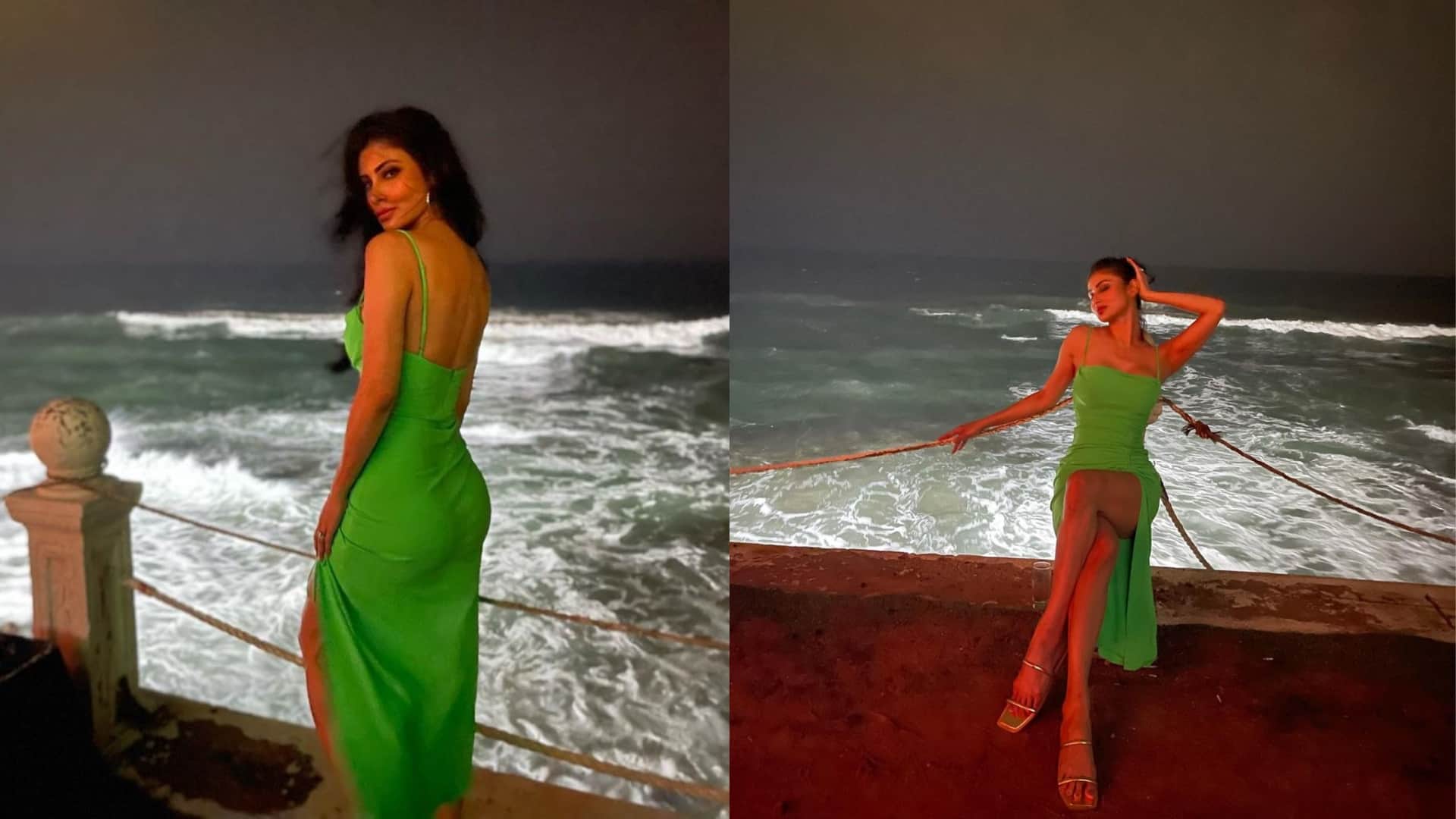 Mouni Roy and Suraj Nambiar twin in white in viral new pics from Dubai vacation