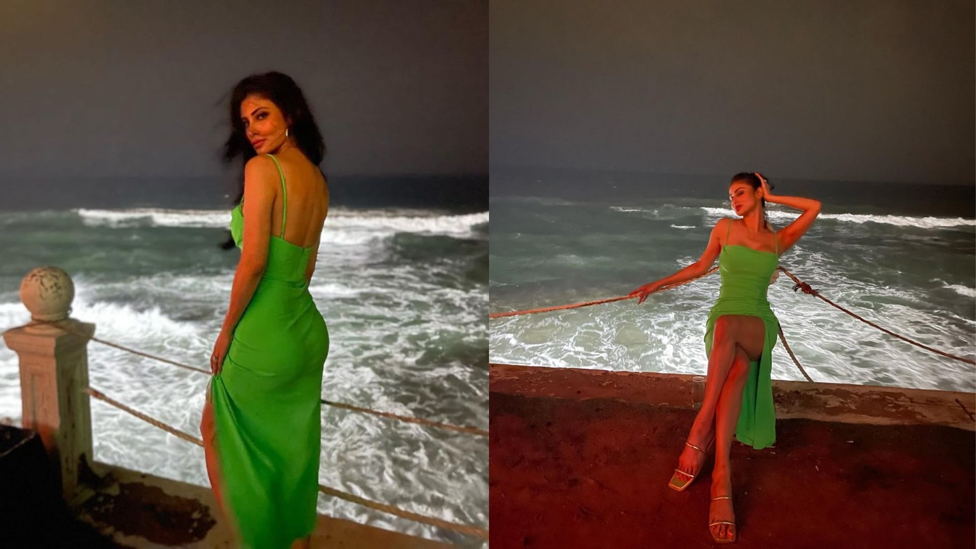 Mouni Roy and Suraj Nambiar twin in white in viral new pics from Dubai vacation