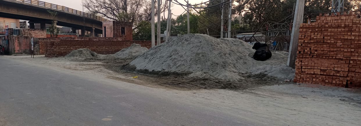 Road of 43 lakhs in Ward 18... which doesn't go anywhere