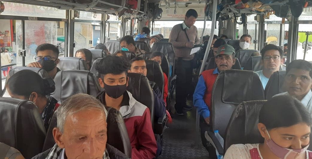 Roadways operated seven additional buses in pithoragarh