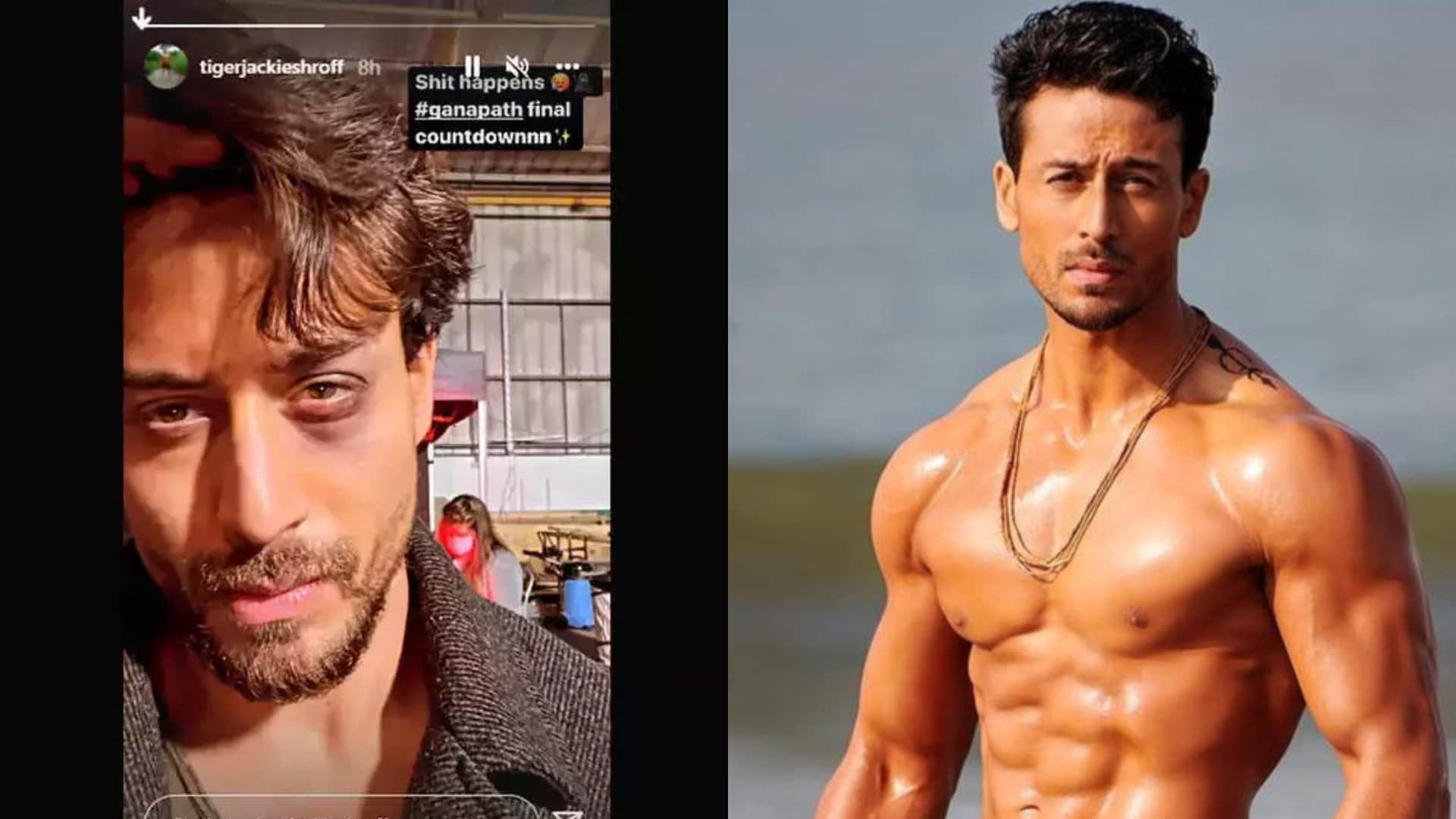 Tiger Shroff and Kriti Sanon shared the glimpse of their look from the set of Ganapath