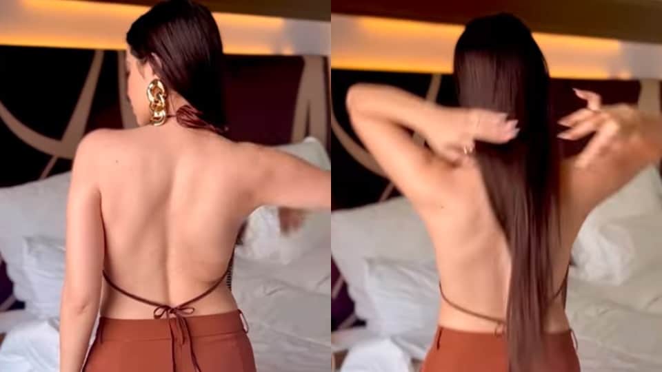 urfi javed flaunts her new look in backless top