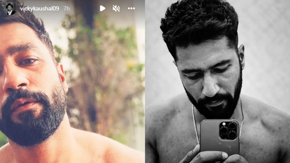 vicky kaushal posted a shirtless selfie from the gym and given fitness mantra