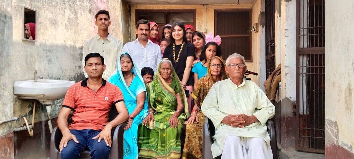 Happiness doubled on the safe return of daughter