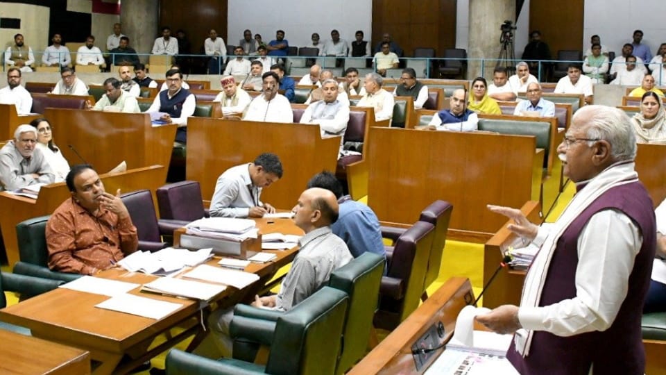 One MLA one pension issue raised in Haryana