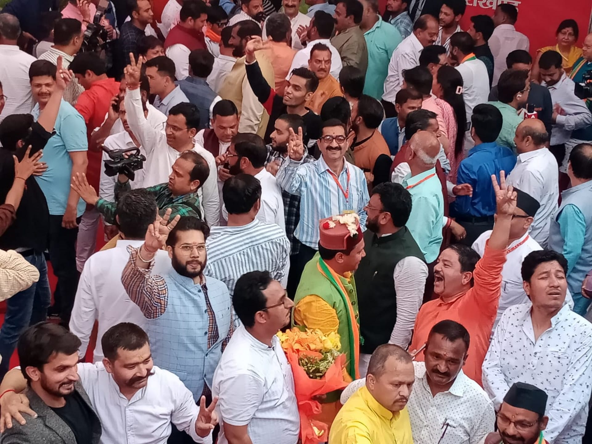 Pushkar Singh Dhami becomes new Chief Minister of Uttarakhand, Dhami supporters started celebrating across the state