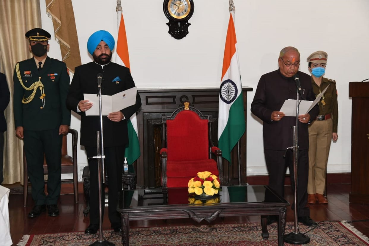 Uttarakhand: Governor oath to Protem Speaker Banshidhar Bhagat at Raj Bhavan