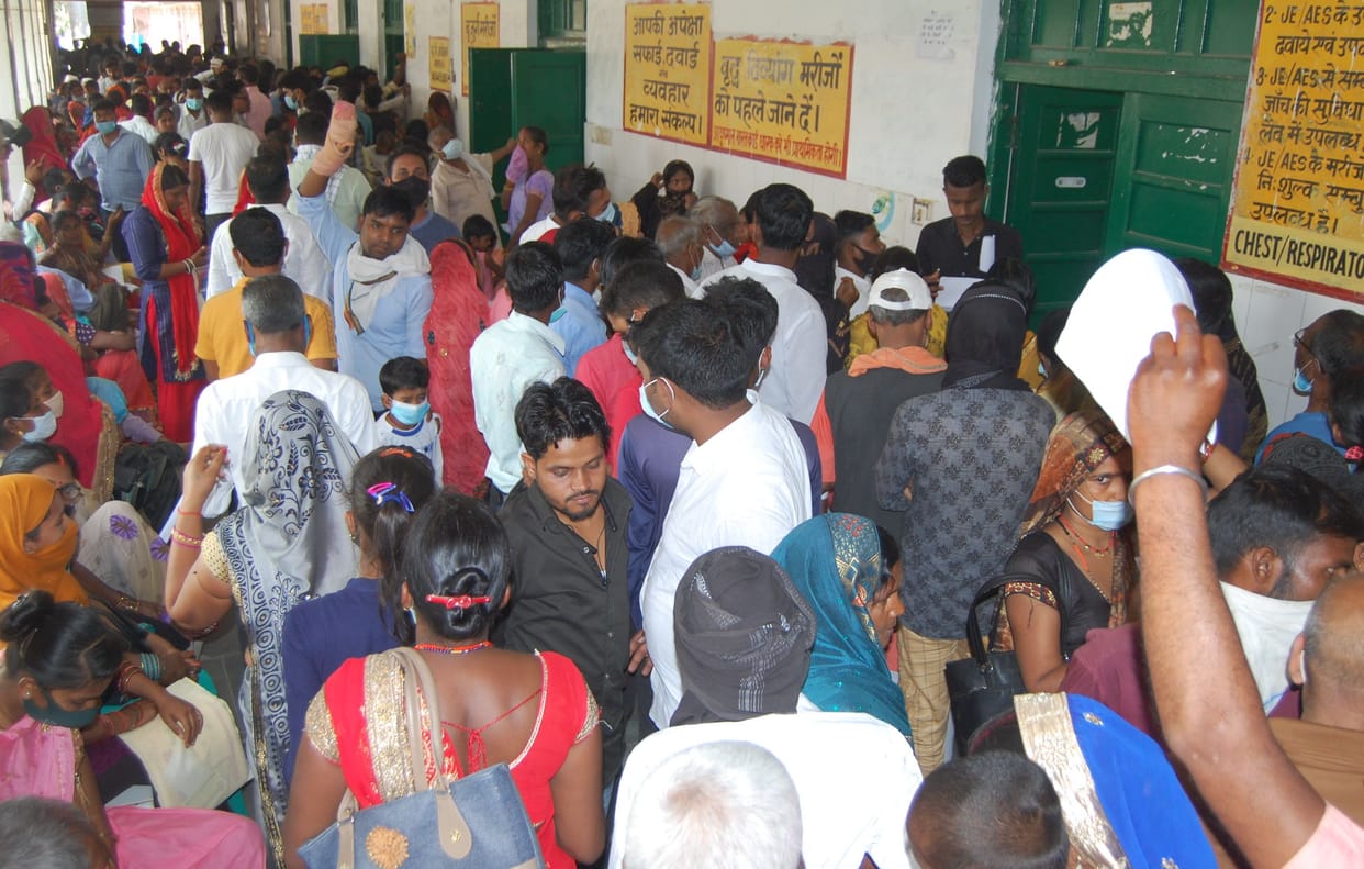 Crowd of patients increased in medical college