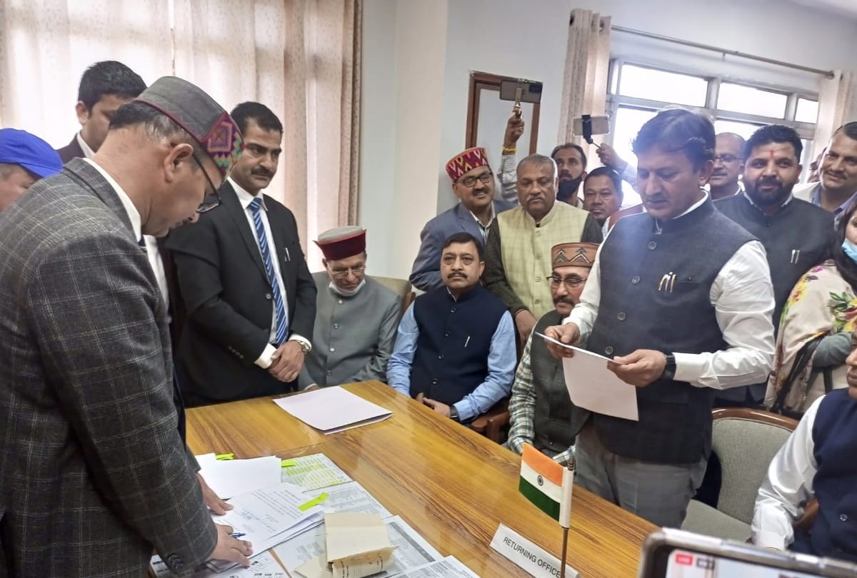 Dr. Sikandar Kumar files nomination for Rajya Sabha election