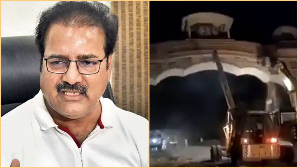 Minister Pratap Singh Khachariyawas admitted that gate of Salasar Balaji was removed wrongly
