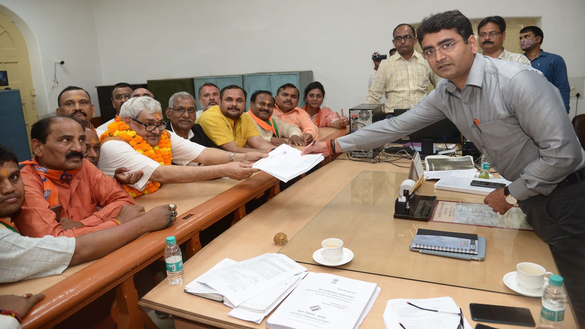 MLC election: Three including Dr. KP of BJP filed nomination, there was a ruckus at the Collectorate