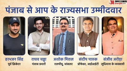 आप की तरफ से राज्यसभा के लिए चुने गए नाम।
