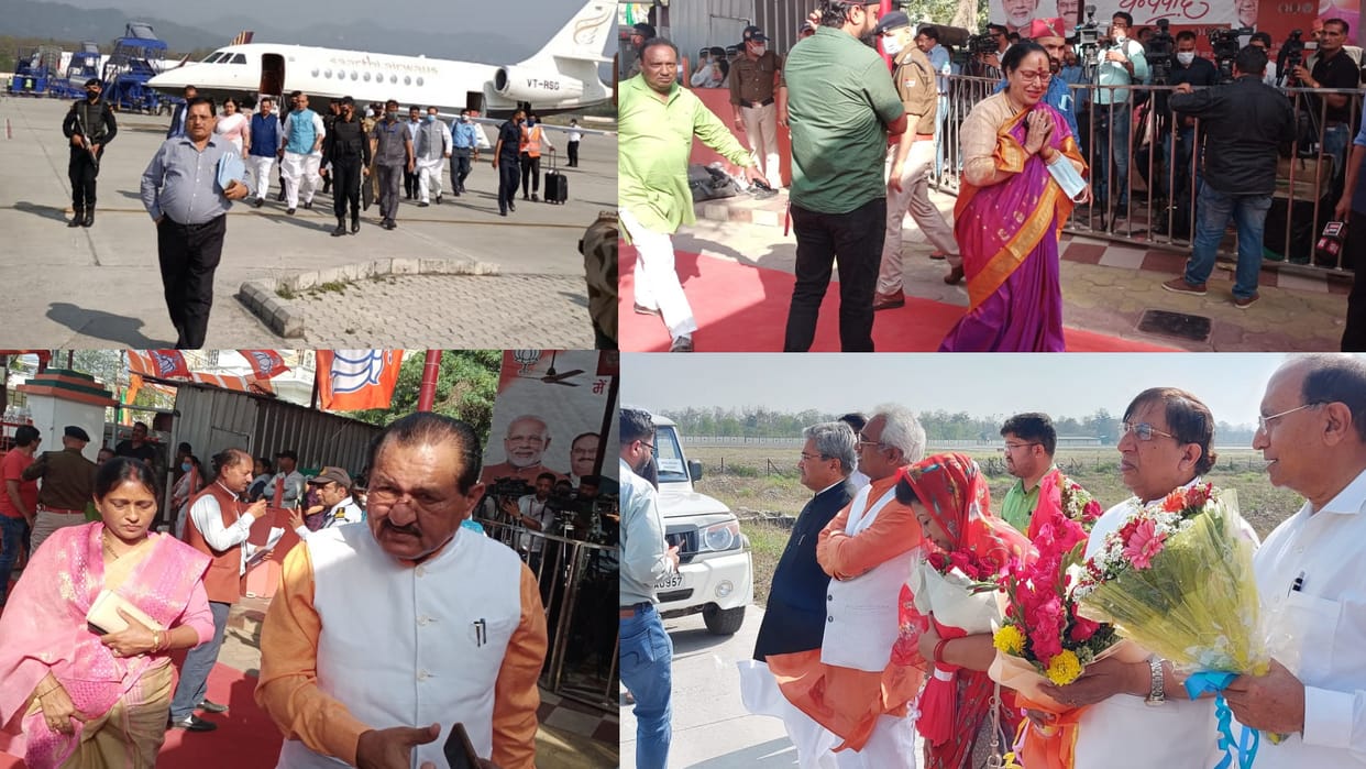 Uttarakhand Next CM Rajnath Singh Decide After BJP Legislature Party Meeting, see photos