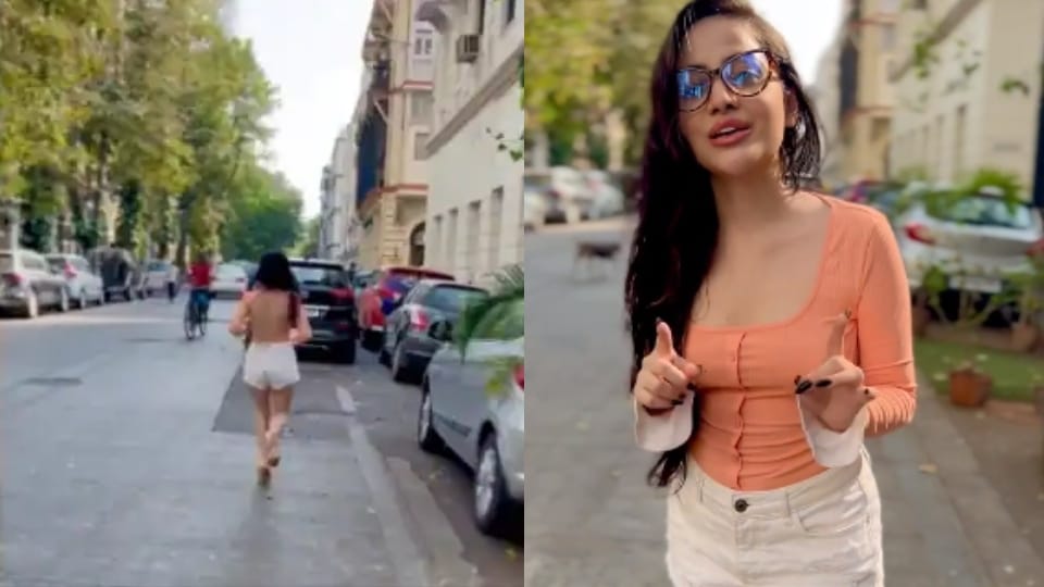 Urfi Javed running in heels and asked fans  can you do it watch full video
