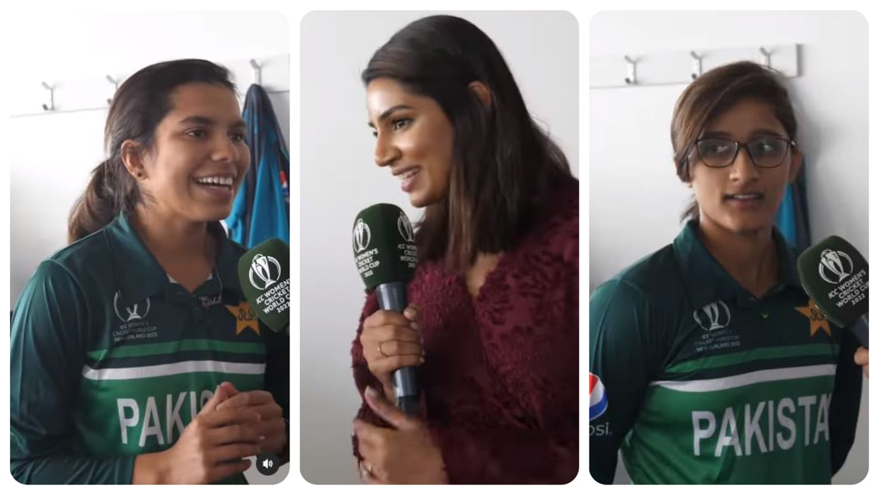 Women's World Cup: Sanjana Ganesan in Pakistan Team Dressing Room; Najiha Alvi sings song Dil Ka Dariya from Kabir Singh
