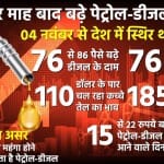 पेट्रोल-डीजल के दाम
