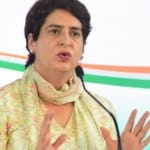 कांग्रेस नेता प्रियंका गांधी वाड्रा।