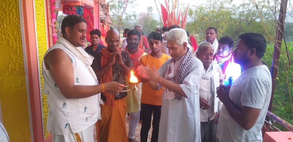 Religious events were celebrated in Bude Hanuman temple