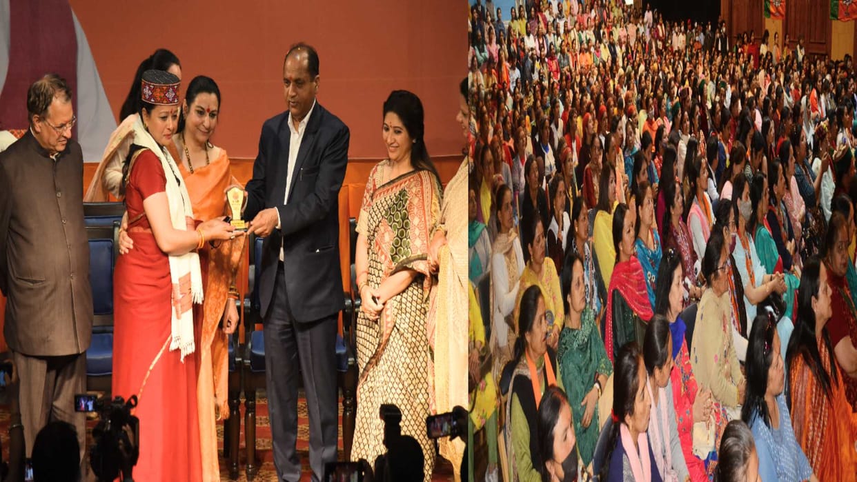 bjp mahila morcha Manasvi Program: Women honored for playing an important role in sports and social concern