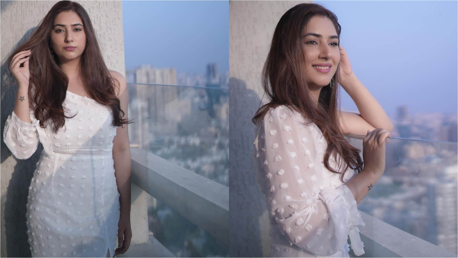 disha parmar looks summer ready one shoulder white dress