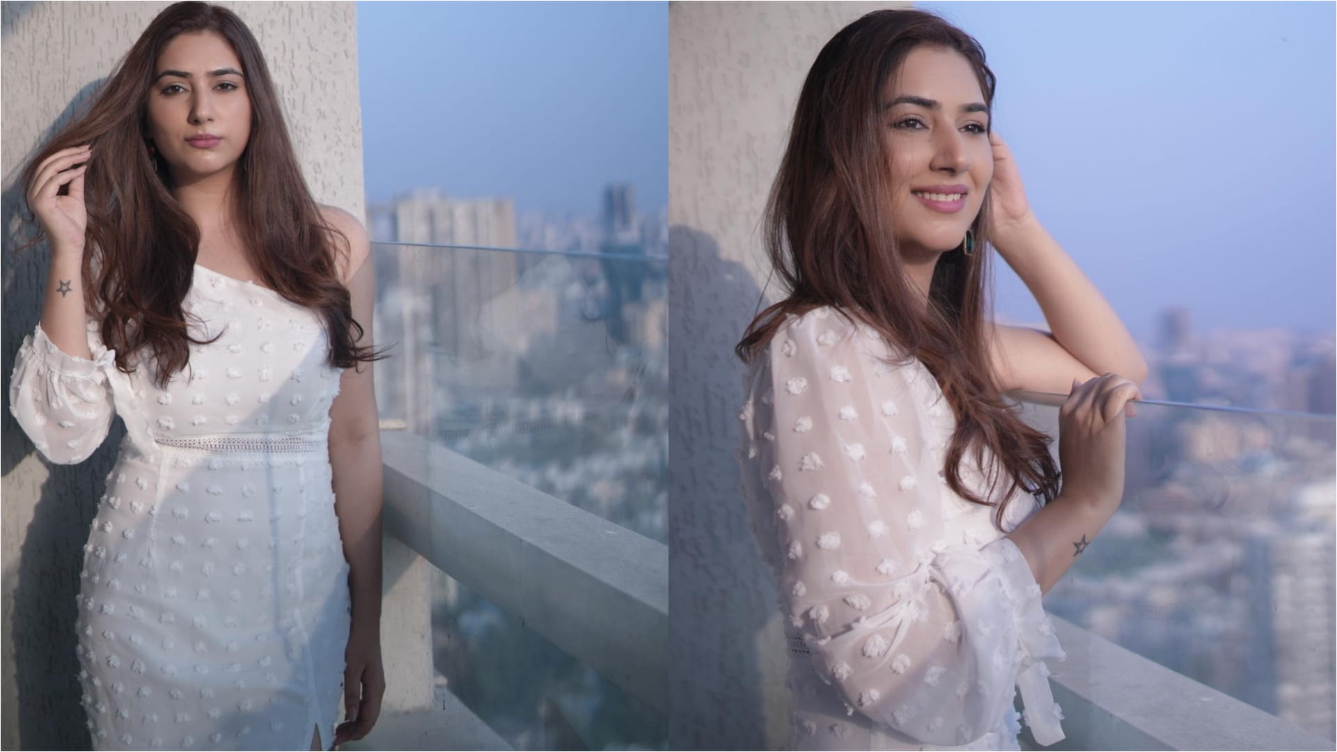 disha parmar looks summer ready one shoulder white dress