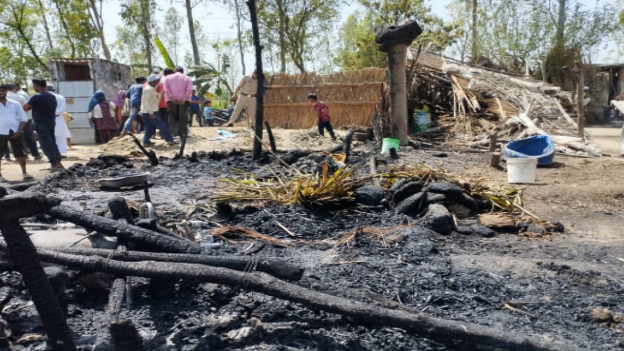 Five cows scorched two dead in house fire suspicious circumstances in Hastinapur Meerut