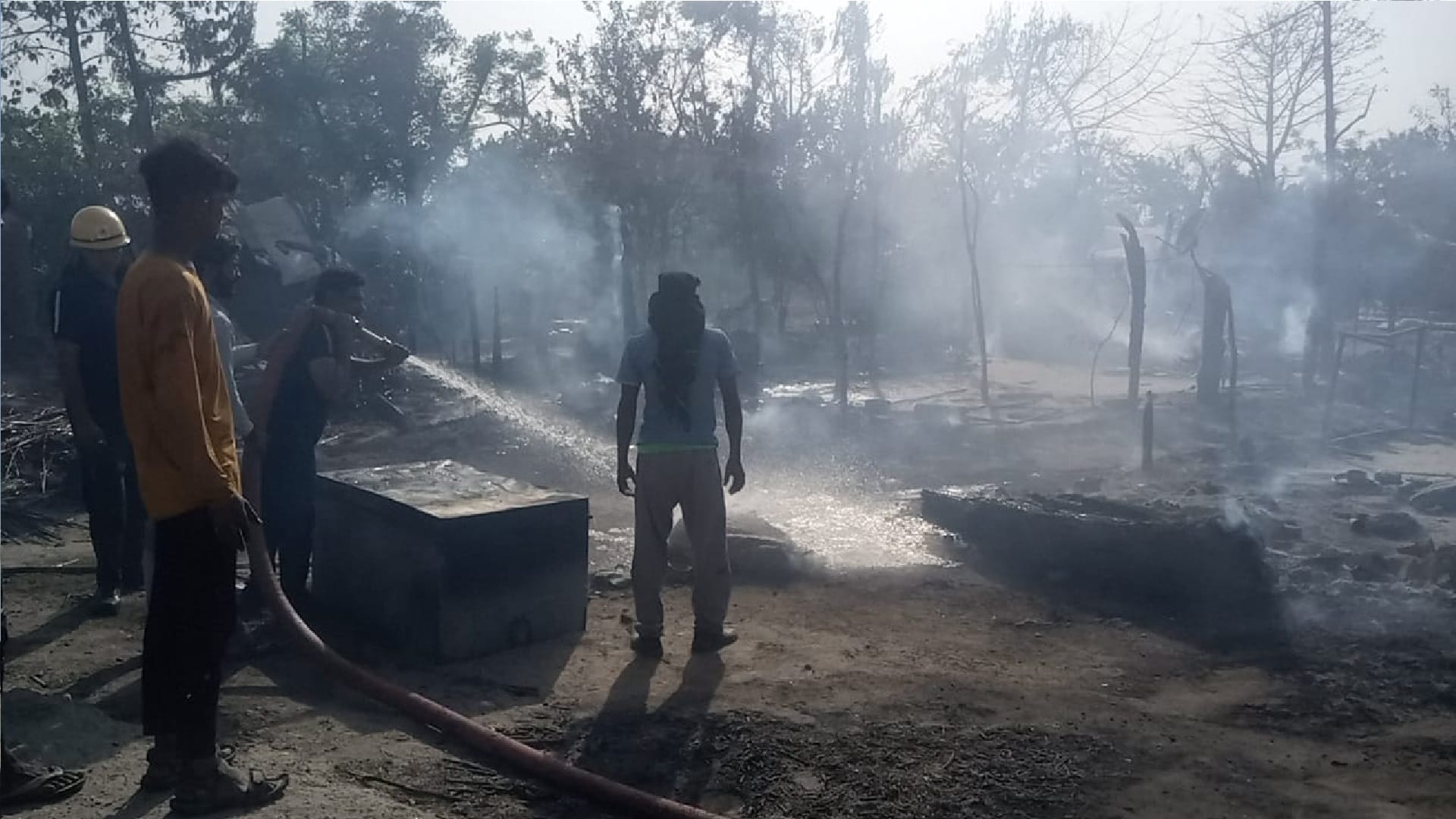 Fire broke out in Haridwar 36 huts burnt to ashes while cooking