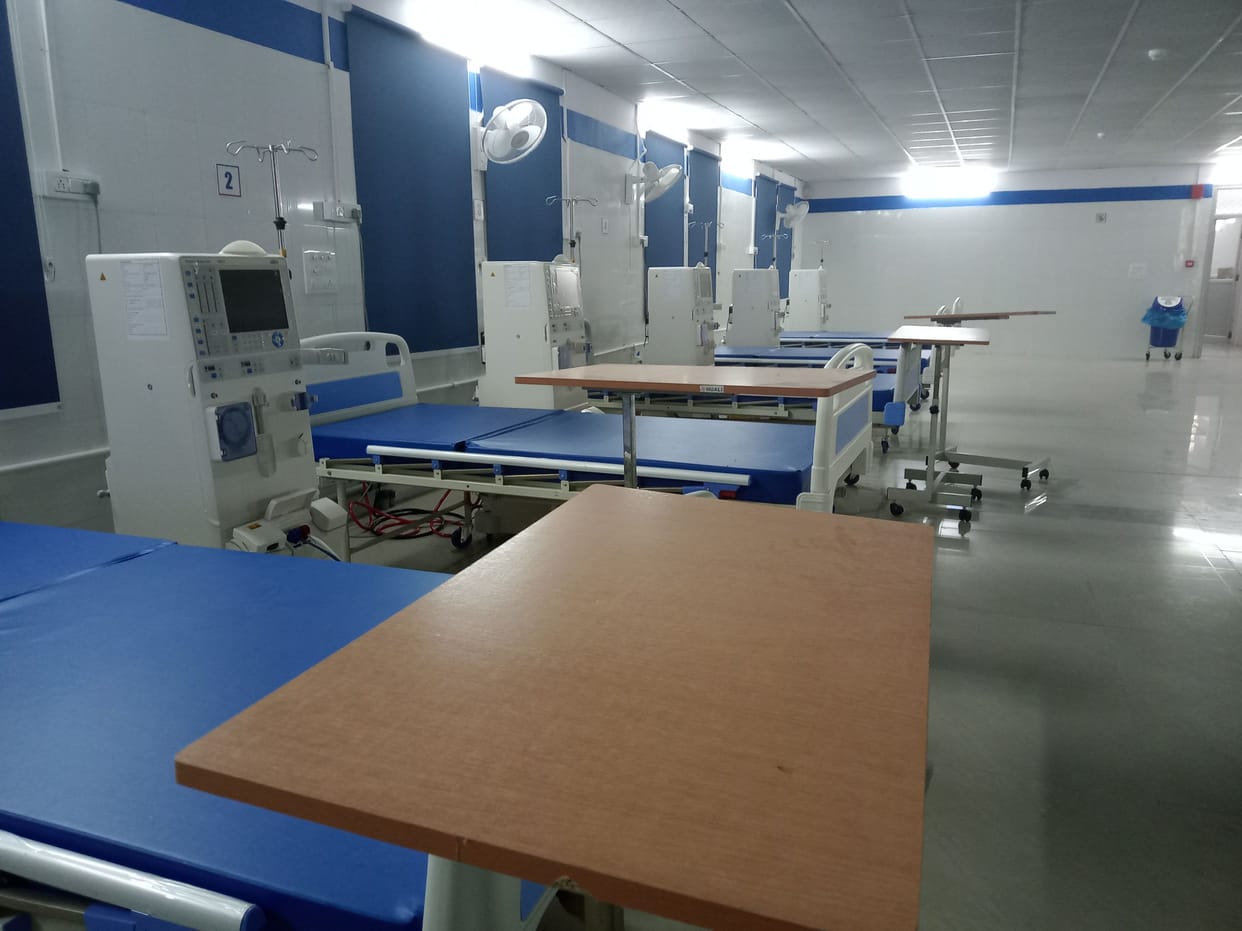 Dialysis of patients will be done in district hospital