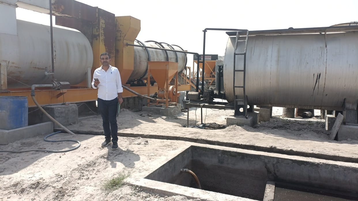 Pollution Control Board gave notice to five hot mix plant in Badli of Bahadurgarh