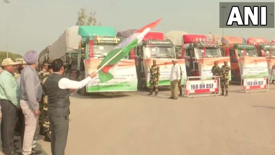 India send 5th consignment of wheat to Afghanistan