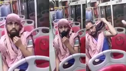 boy disguised as girl in greed of free bus service bus conductor took off mask beard exposed him
