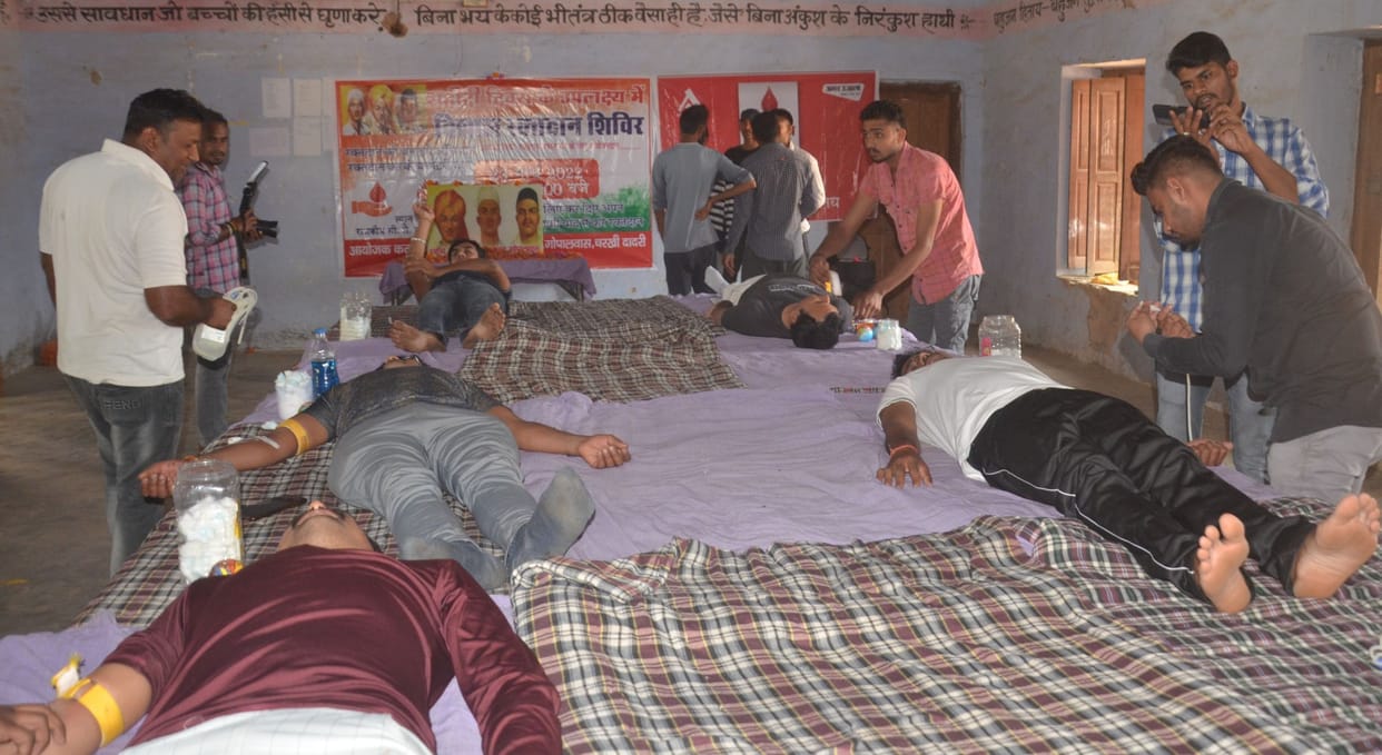 In the memory of immortal martyrs, 51 youths donated blood and earned great donation