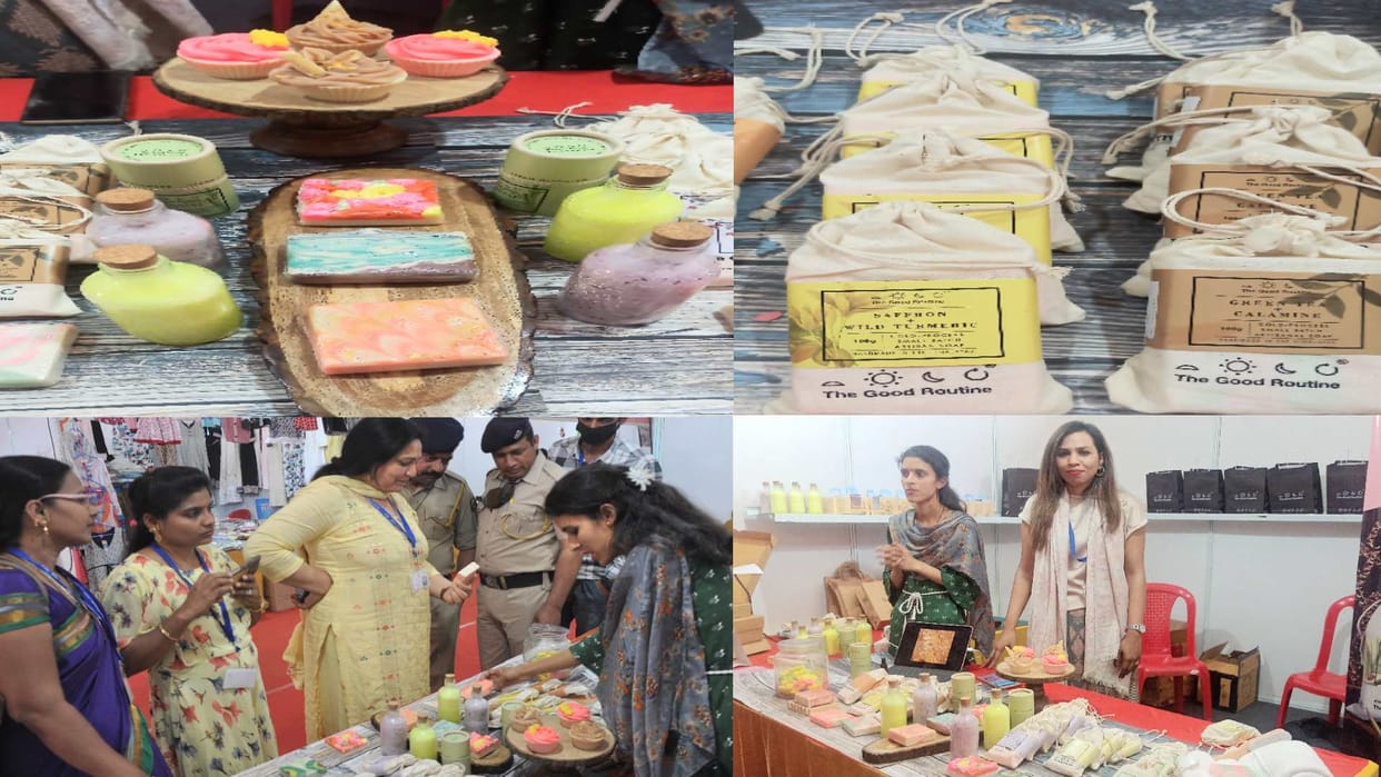 Soap made from goat's milk is removing acne and pimples, the product became the center of attraction in the fair