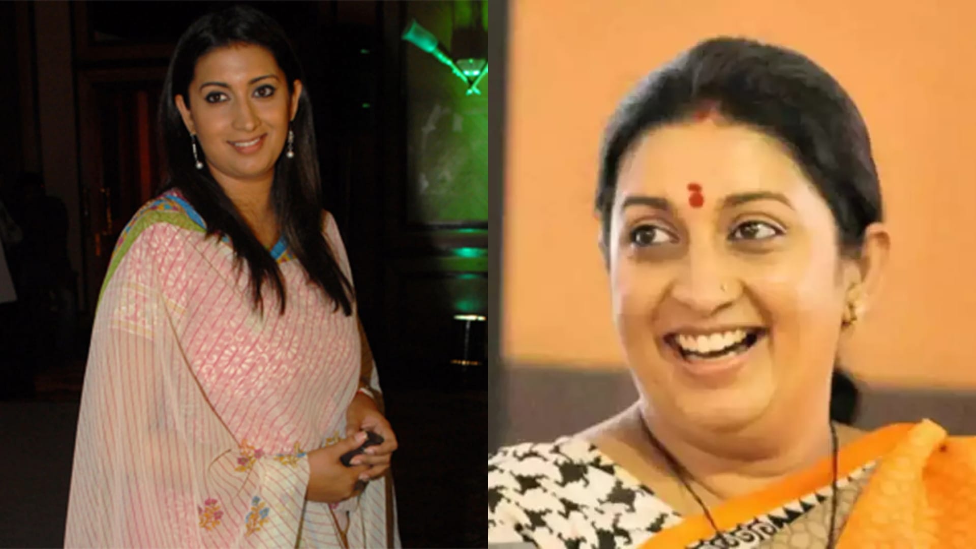 Happy Birthday Smriti Irani how she changed her look tv industry to politics then and now
