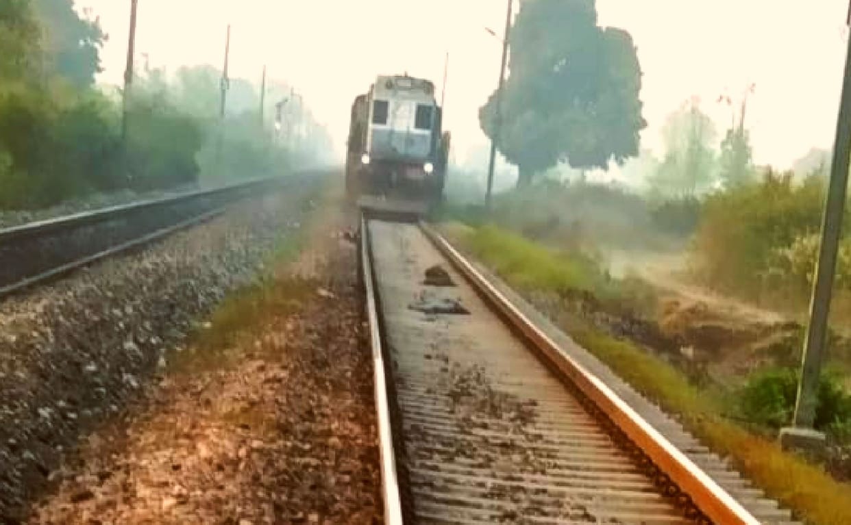 Young man and girl killed by train