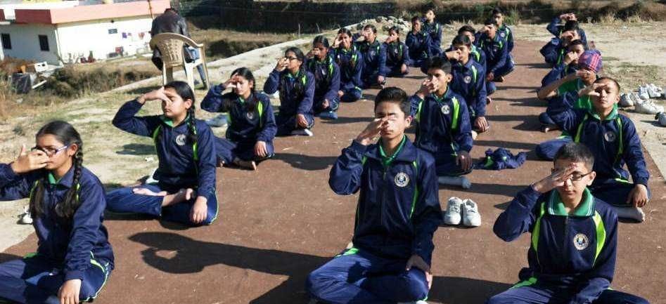 Yoga Class in School of Champawat