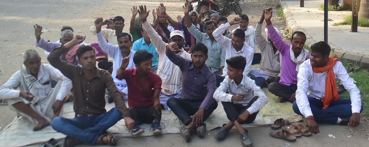 dharna on tanakpur highway