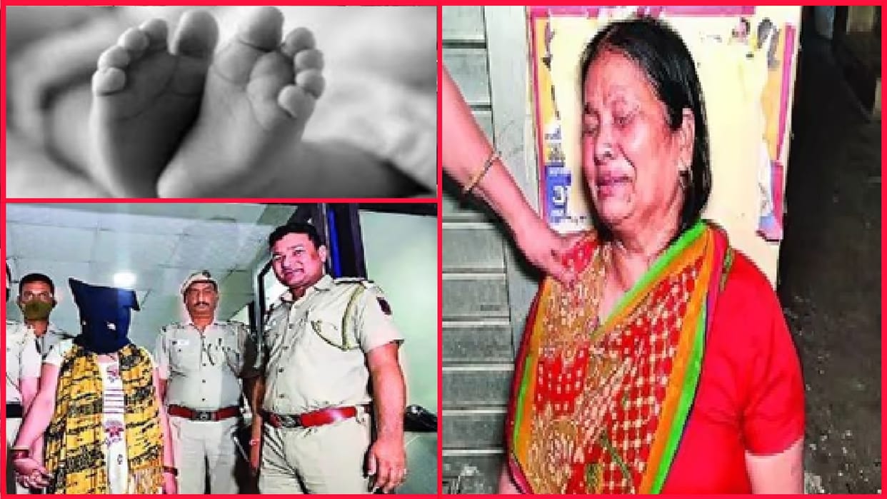 malviya nagar mother Killed Daughter Putting innocent in washing machine kept it in oven