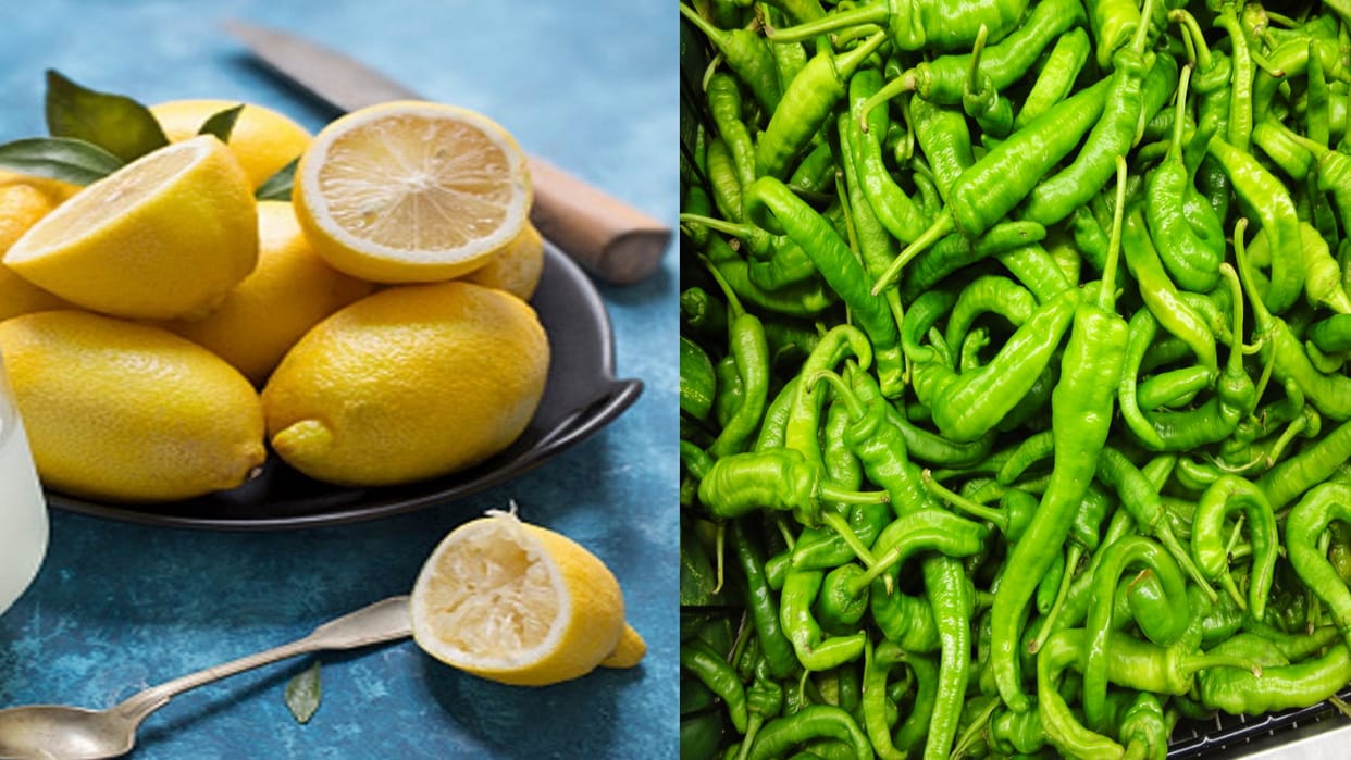 Double century of green chillies lemon prices also increased
