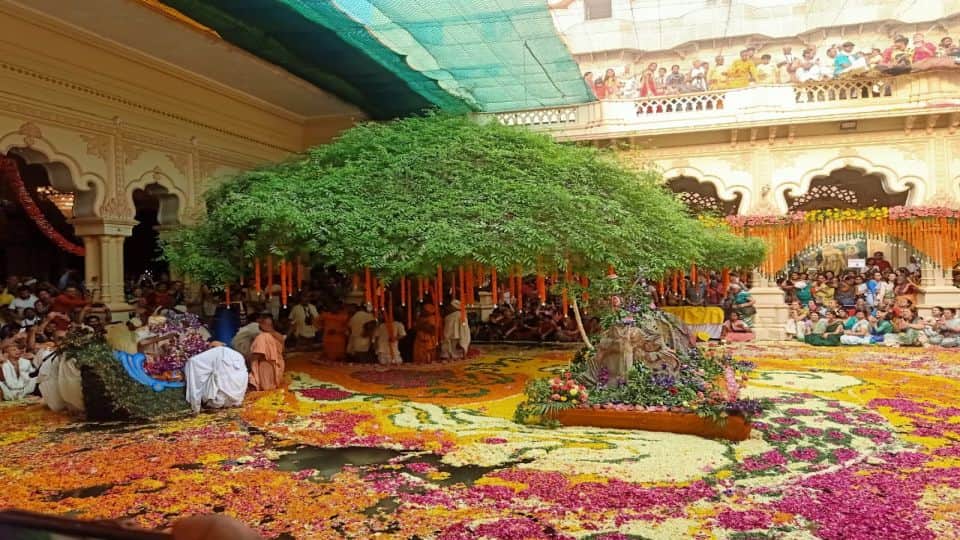 Devotees celebrates Nauka Vihar Utsav in ISKCON Temple Vrindavan